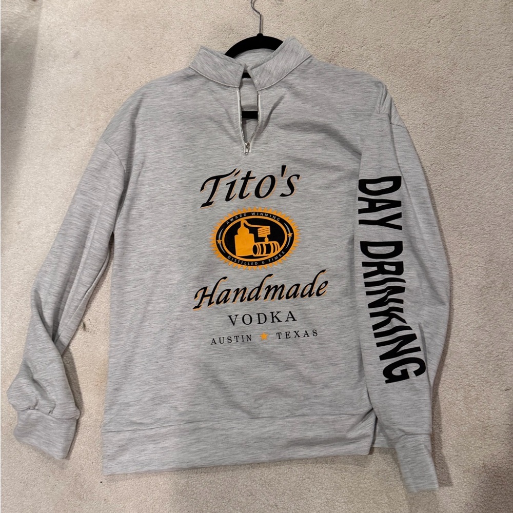 Tito's Handmade Vodka Gray Women's Lightweight Sweatshirt